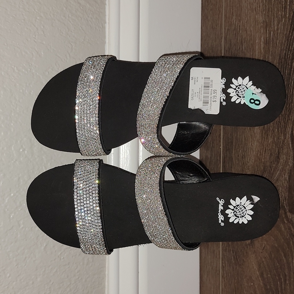 Yellow Box Blingy sandals